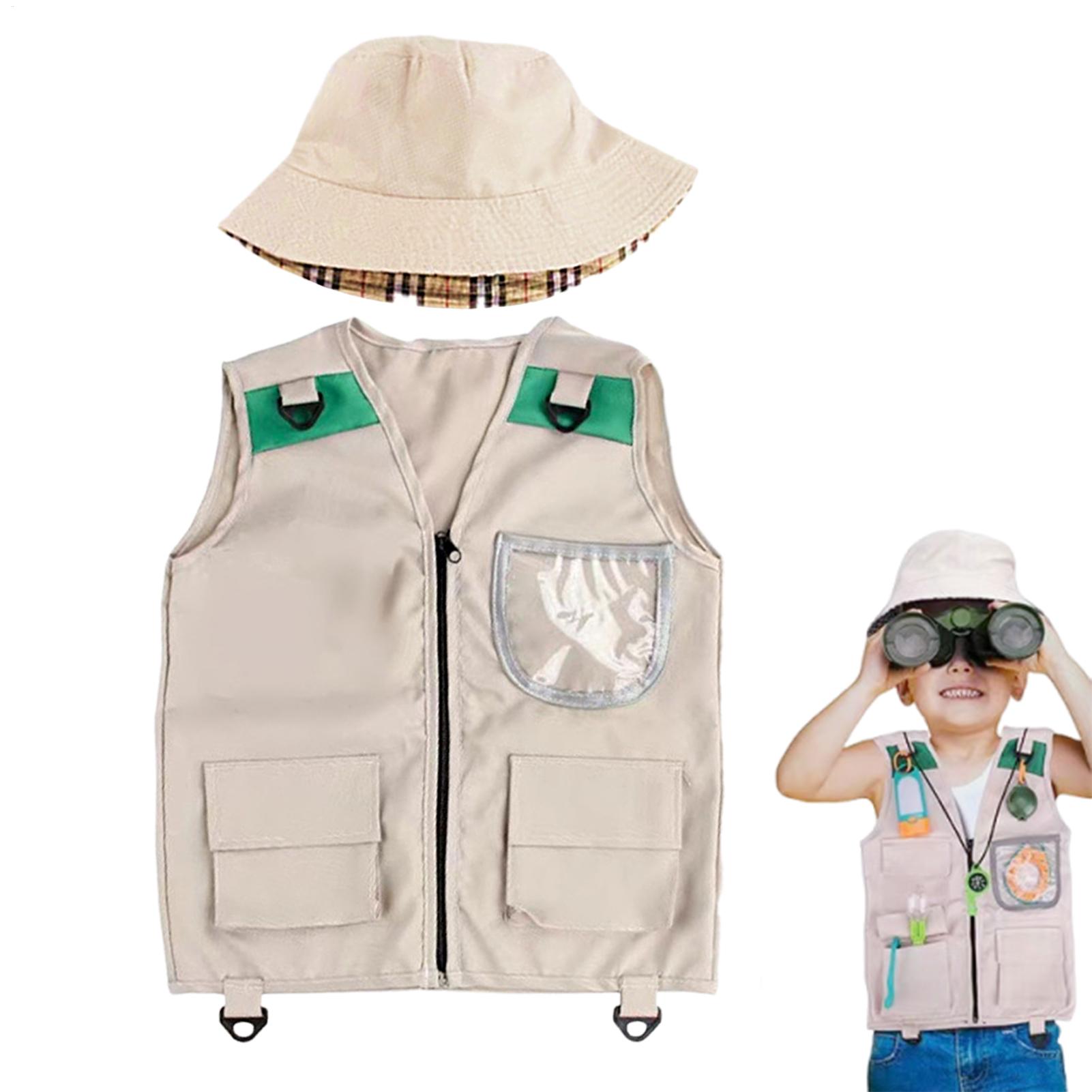 Outdoor Adventure Kit - Safari Kids Outdoor Explorer Kit,Cargo Vest