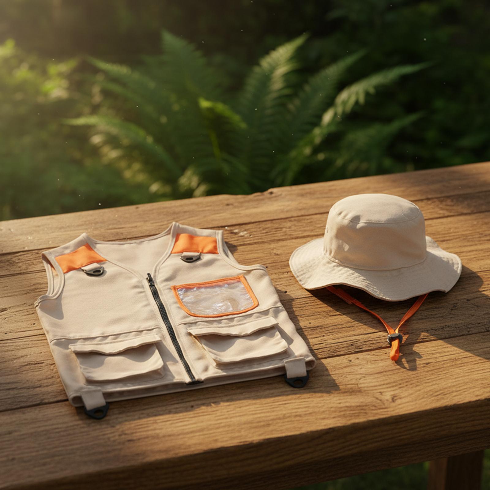 Outdoor Adventure Kit For Kids - Kids Outdoor Adventure Vest Hat Explorer