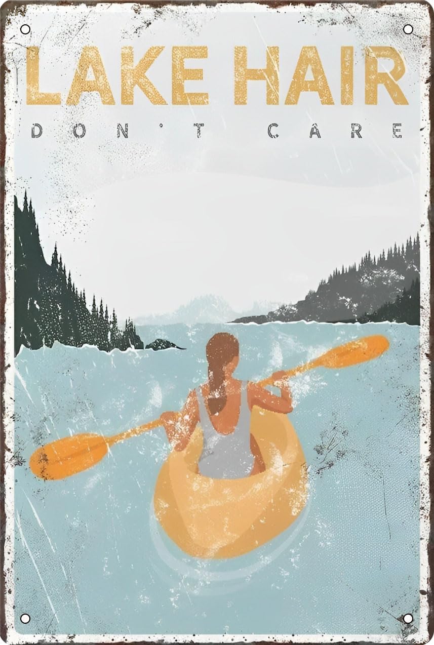 Lake Hair Dont Care Poster - Y - Outdoor Adventure Kayak 리뷰 및 가격