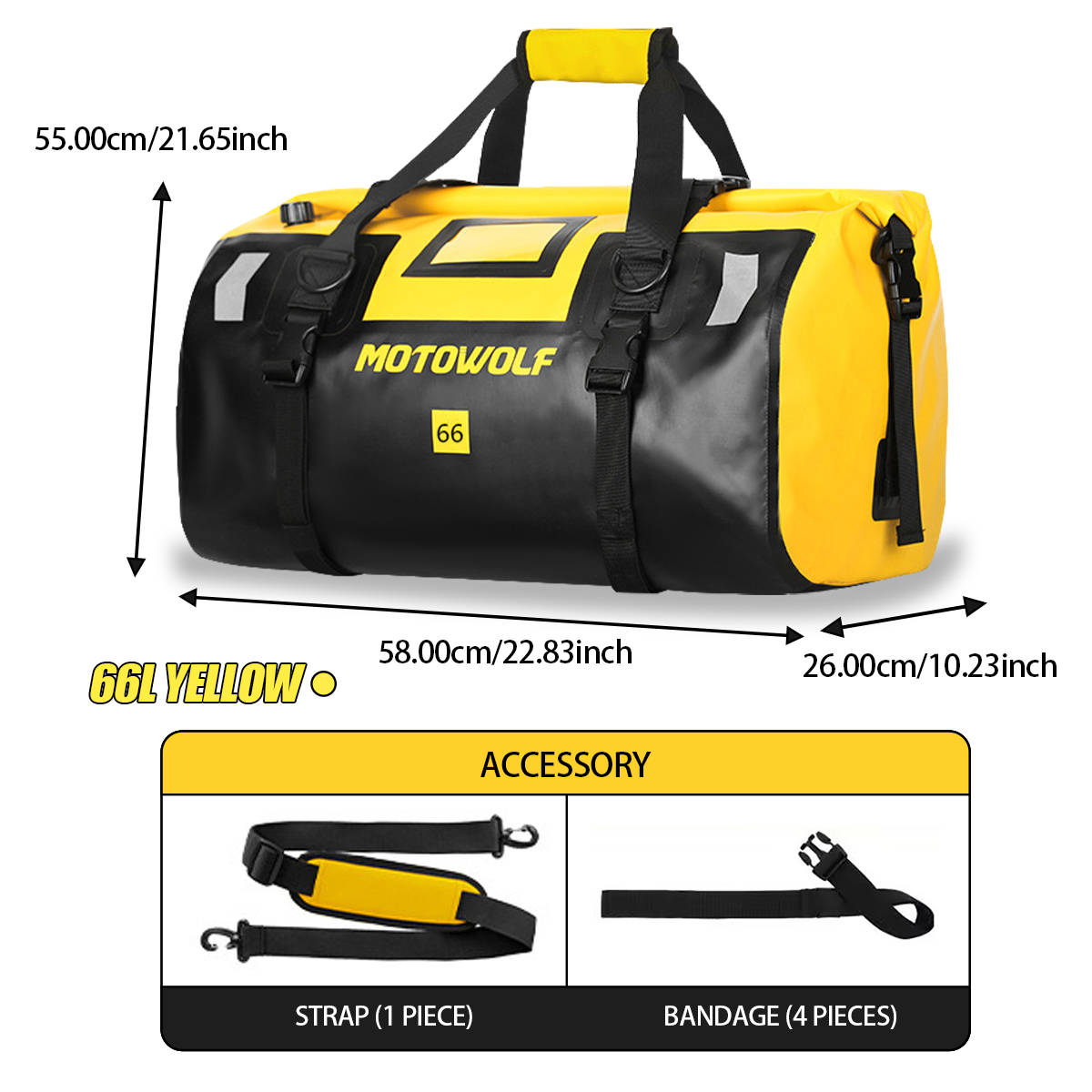 Waterproof Duffel Bag 40L/66L  - Outdoor Adventure Kayak 리뷰 및 가격