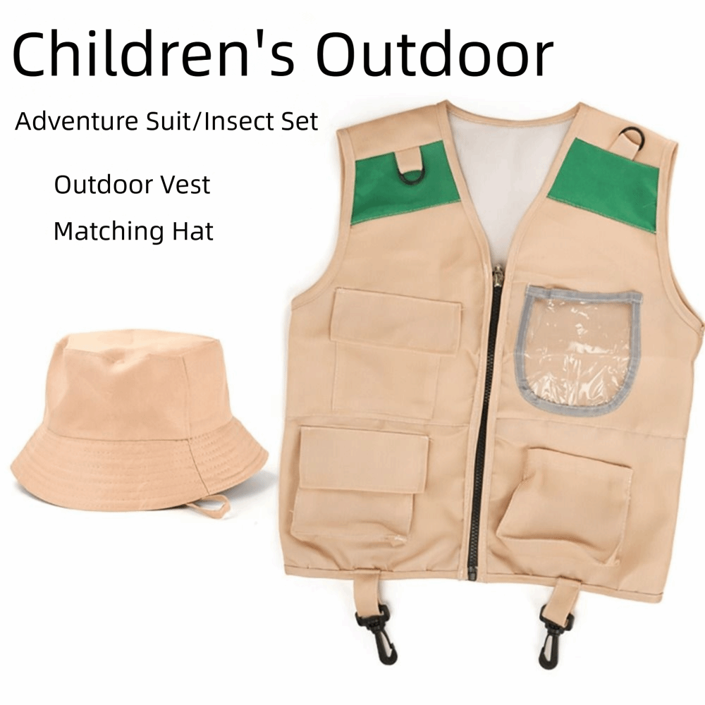 Multicolor Explorer Hat Vest C - Outdoor Adventure Kit For Kids 리뷰 및 가격