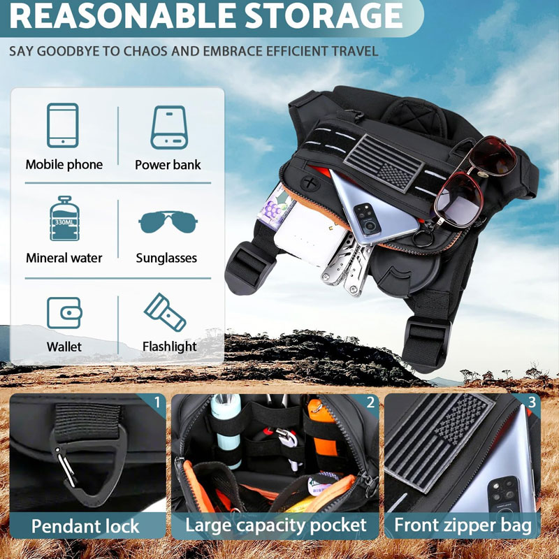 Outdoor Chest Bag For Men Fron - Outdoor Adventure Vest 리뷰 및 가격