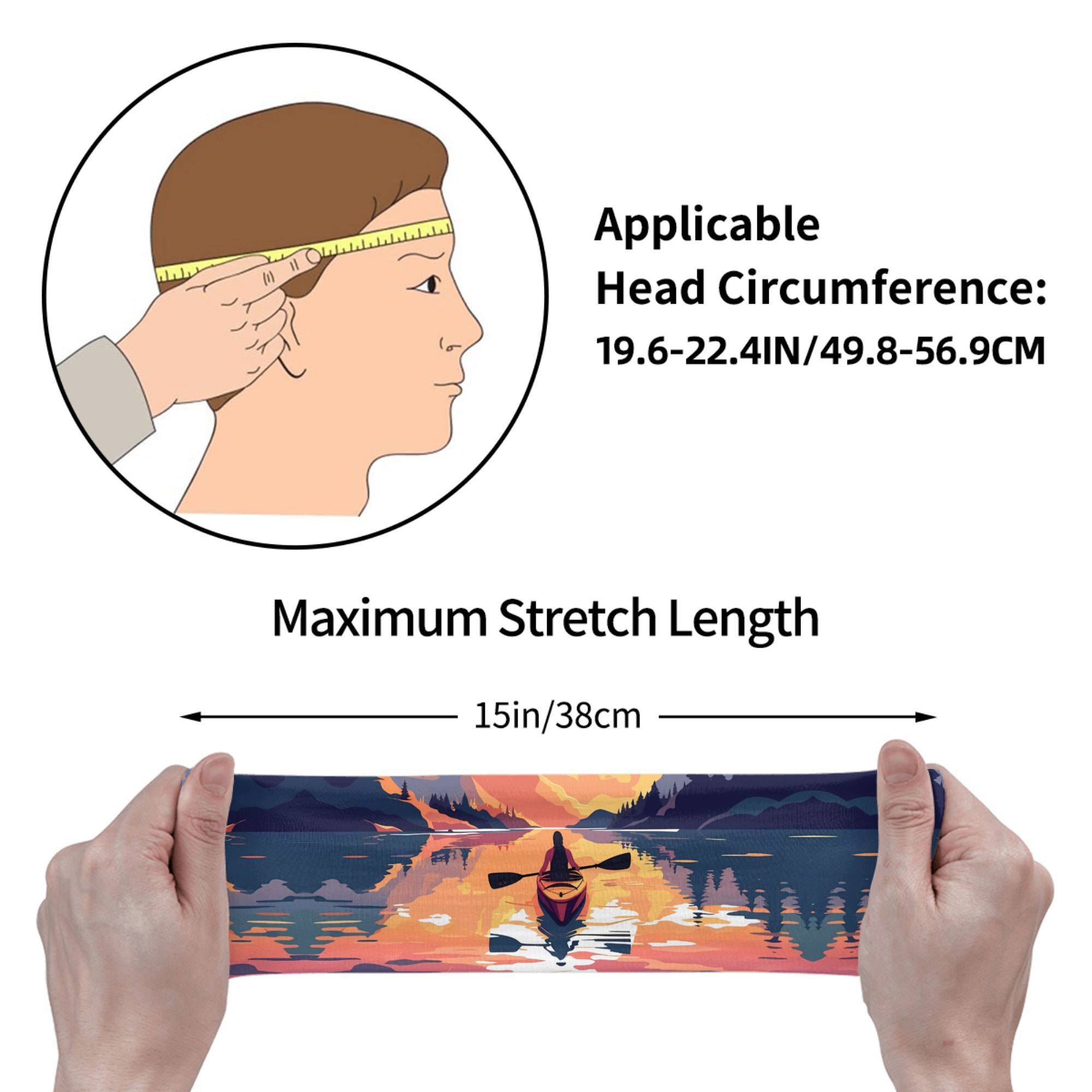 Kayak Sunset Print Headband Wa - Outdoor Adventure Kayak 리뷰 및 가격