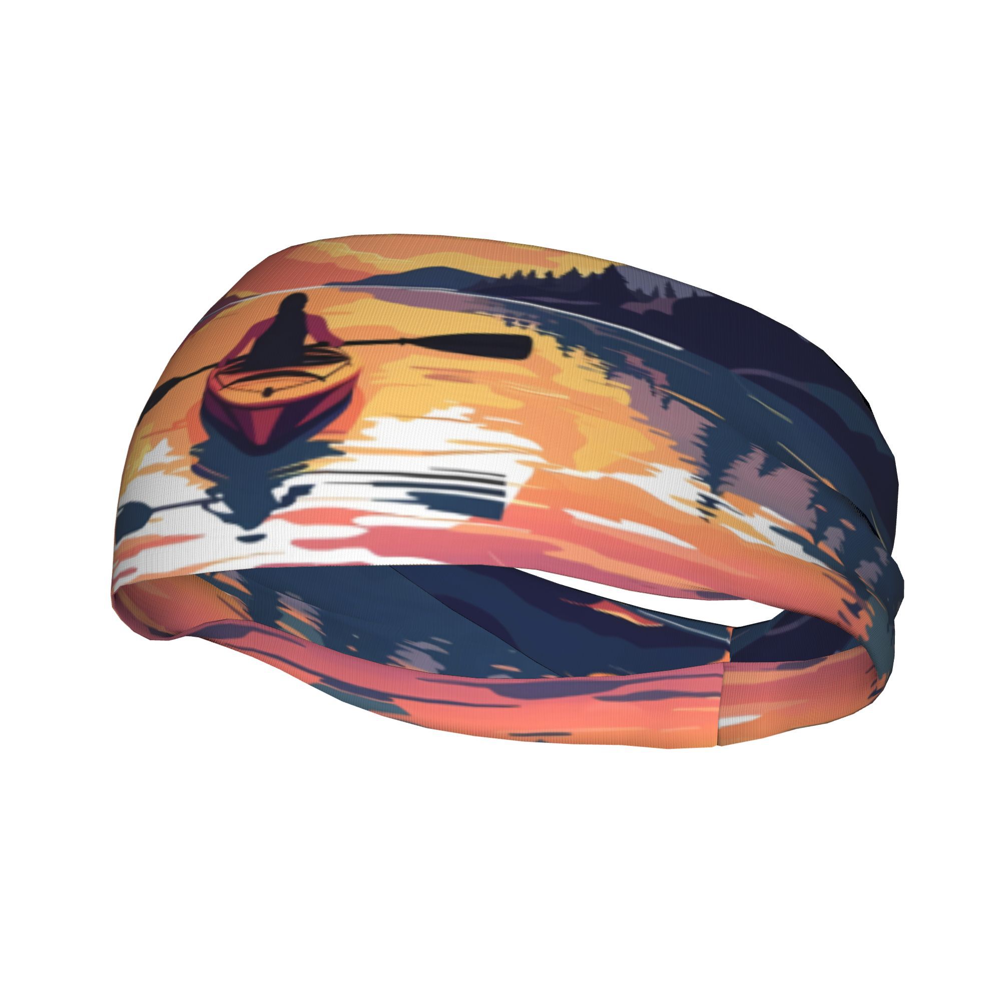 Kayak Sunset Print Headband Wa - Outdoor Adventure Kayak 리뷰 및 가격